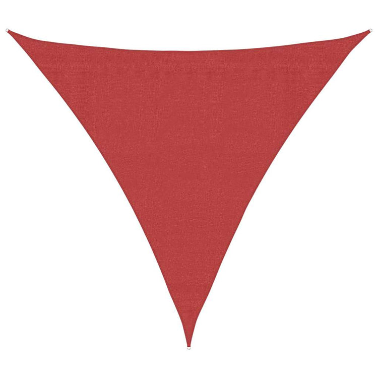 Vidaxl zonnezeil 160 g m² 4x4x4 m hdpe rood