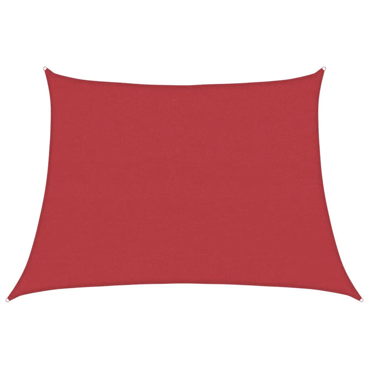 Vidaxl zonnezeil 160 g m² 4 5x3 m hdpe rood