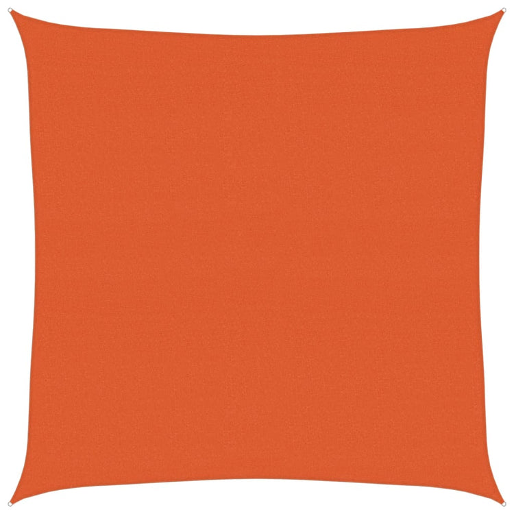 Vidaxl zonnezeil 160 g m² vierkant 4x4 m hdpe oranje