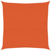Vidaxl zonnezeil 160 g m² vierkant 6x6 m hdpe oranje