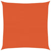 Vidaxl zonnezeil 160 g m² vierkant 6x6 m hdpe oranje