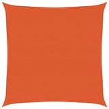 Vidaxl zonnezeil 160 g m² vierkant 6x6 m hdpe oranje - afbeelding 2