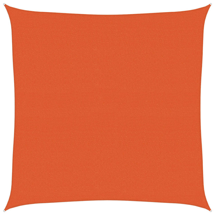 Vidaxl zonnezeil 160 g m² vierkant 6x6 m hdpe oranje