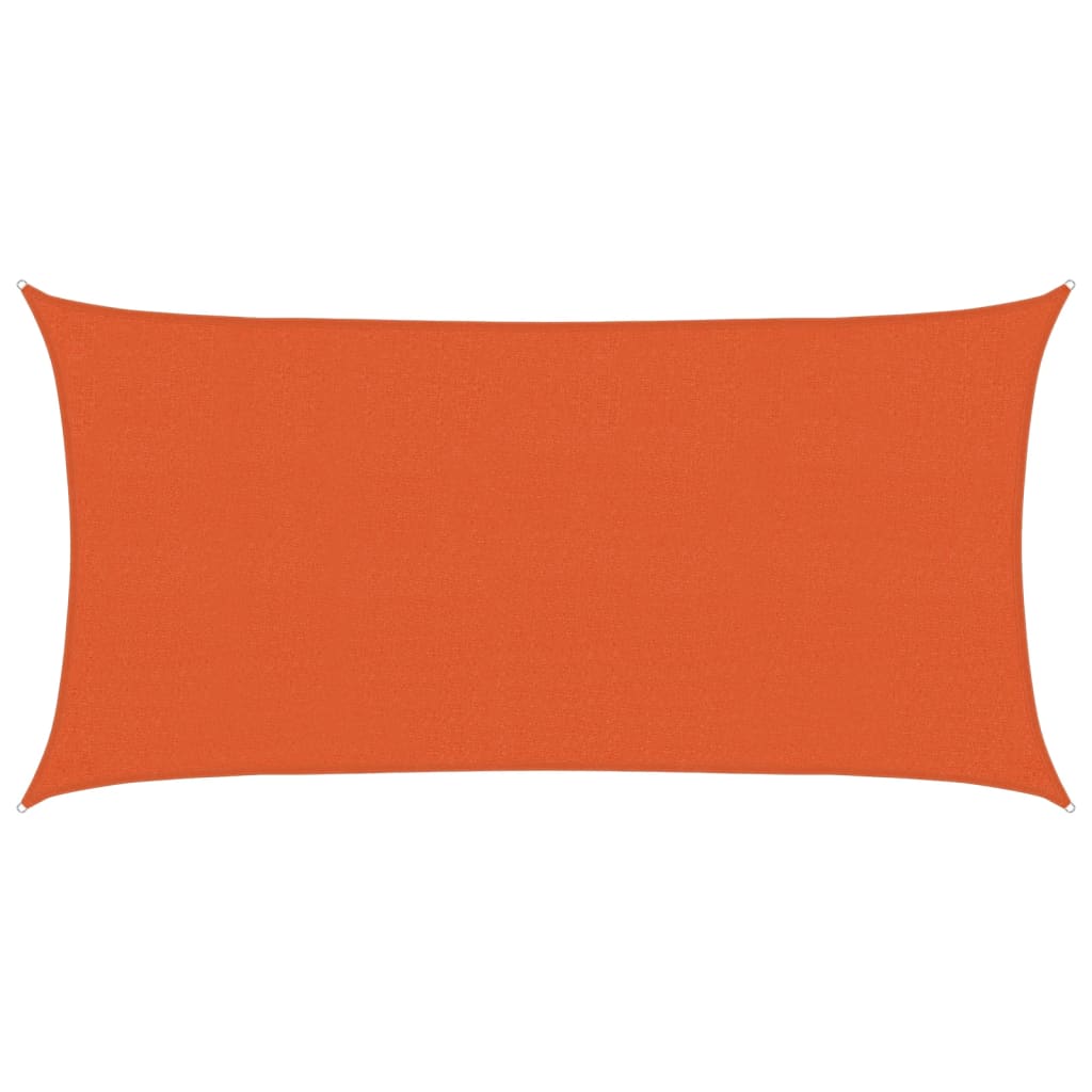 Vidaxl zonnezeil 160 g m² 2x4 m hdpe oranje