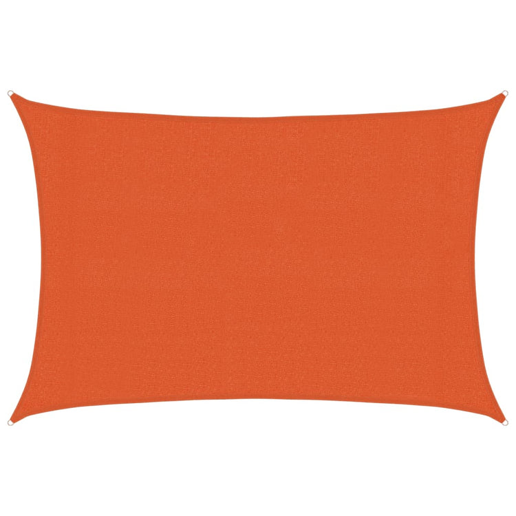 Vidaxl zonnezeil 160 g m² rechthoekig 3x5 m hdpe oranje