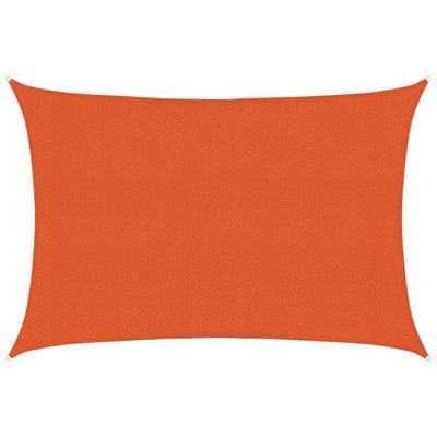 Vidaxl zonnezeil 160 g m² rechthoekig 3x5 m hdpe oranje