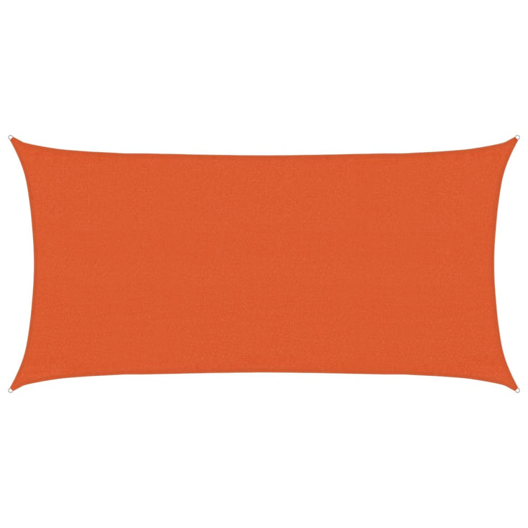 Vidaxl zonnezeil 160 g m² rechthoekig 3x6 m hdpe oranje