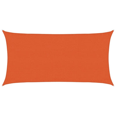 Vidaxl zonnezeil 160 g m² rechthoekig 3x6 m hdpe oranje