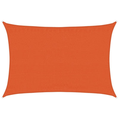 Vidaxl zonnezeil 160 g m² 3,5x4,5 m hdpe oranje