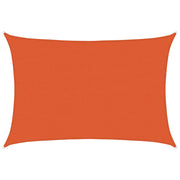 Vidaxl zonnezeil 160 g m² rechthoekig 5x6 m hdpe oranje - afbeelding 2