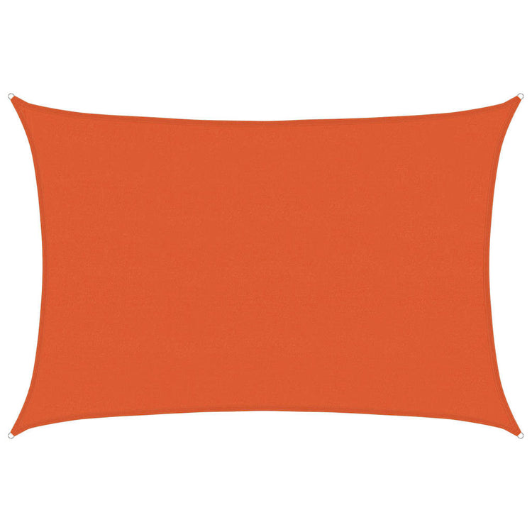 Vidaxl zonnezeil 160 g m² rechthoekig 5x7 m hdpe oranje