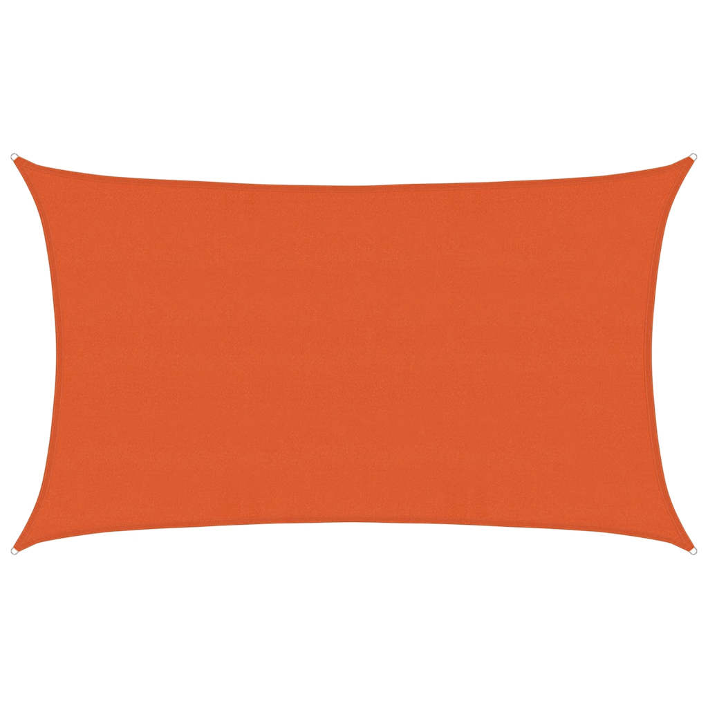 Vidaxl zonnezeil 160 g m² rechthoekig 5x8 m hdpe oranje
