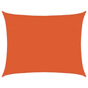 Vidaxl zonnezeil 160 g m² rechthoekig 6x7 m hdpe oranje - afbeelding 2