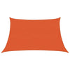 Vidaxl zonnezeil 160 g m² trapezium 3 4x2 m hdpe oranje