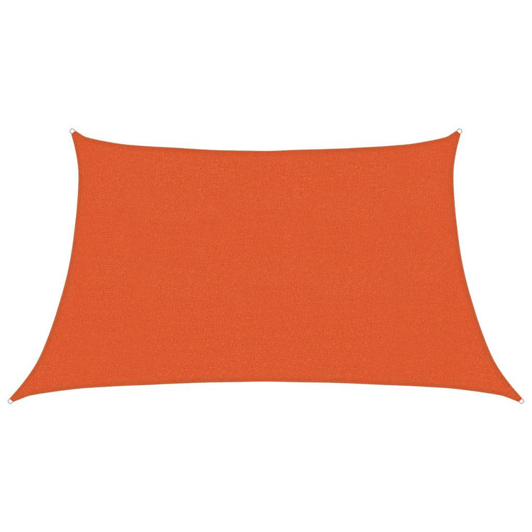 Vidaxl zonnezeil 160 g m² trapezium 3 4x2 m hdpe oranje