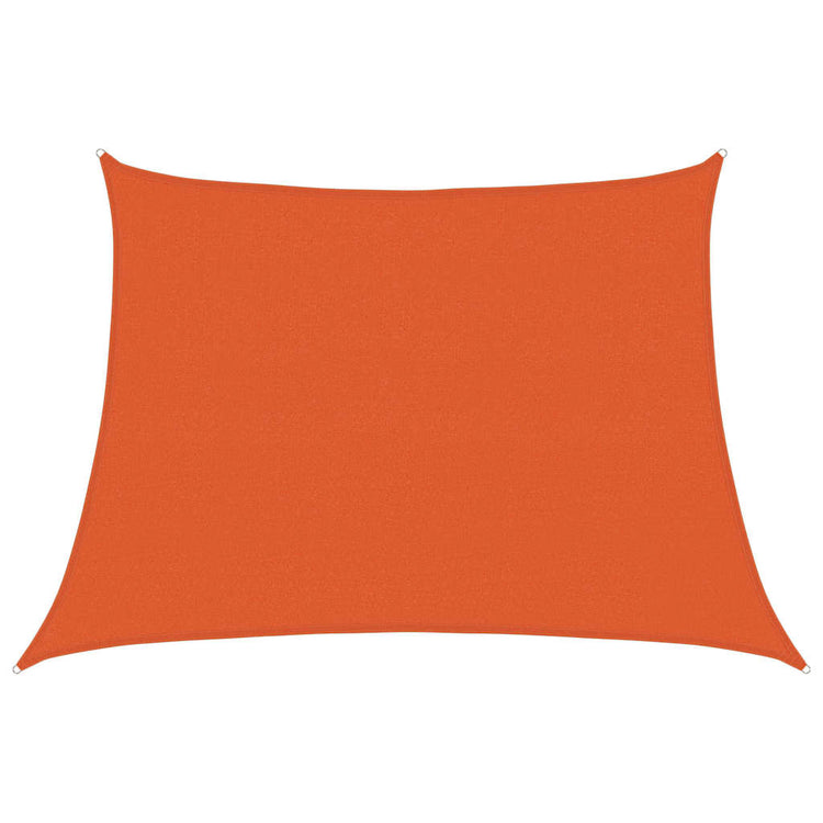Vidaxl zonnezeil 160 g m² trapezium 4 5x3 m hdpe oranje