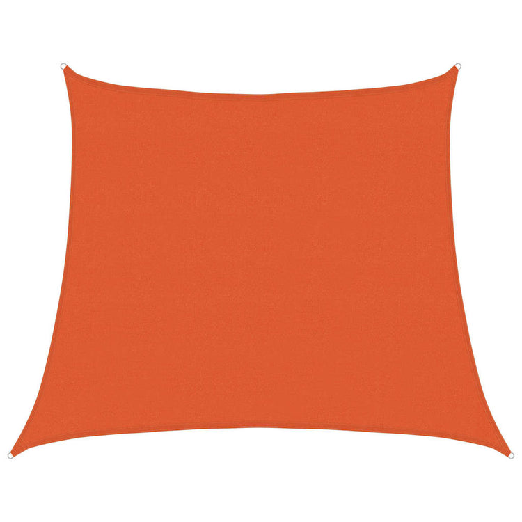 Vidaxl zonnezeil 160 g m² trapezium 4 5x4 m hdpe oranje