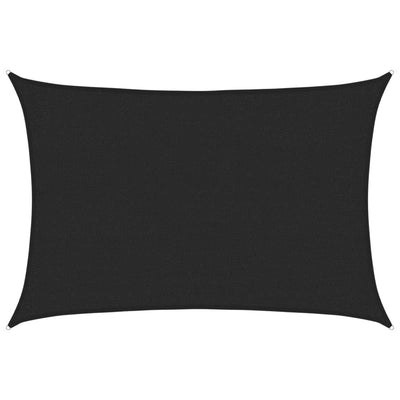 Vidaxl zonnezeil 160 g m² 2x2,5 m hdpe zwart