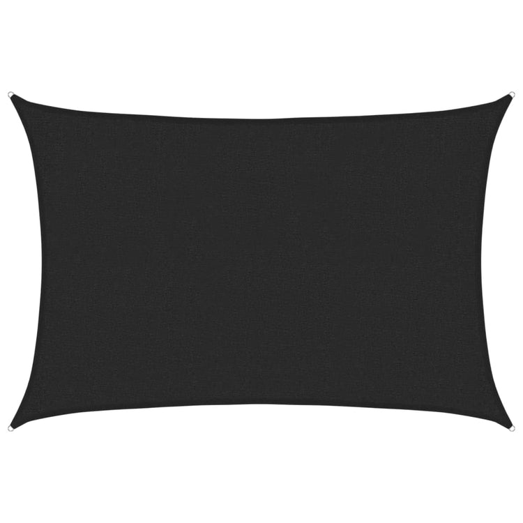 Vidaxl zonnezeil 160 g m² 2x3 m hdpe zwart