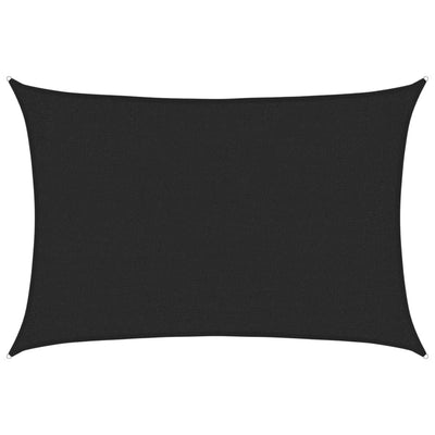 Vidaxl zonnezeil 160 g m² 2x3 m hdpe zwart