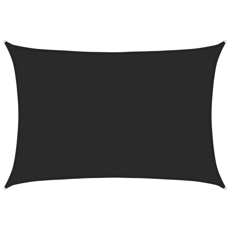 Vidaxl zonnezeil 160 g m² 2,5x3,5 m hdpe zwart