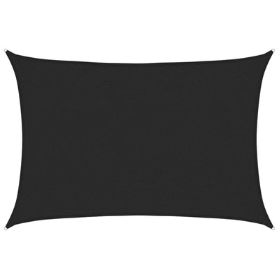 Vidaxl zonnezeil 160 g m² 2,5x3,5 m hdpe zwart