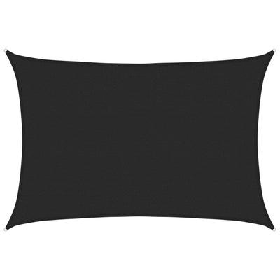 Vidaxl zonnezeil 160 g m² 3x4,5 m hdpe zwart