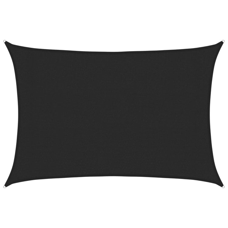 Vidaxl zonnezeil 160 g m² 3x5 m hdpe zwart