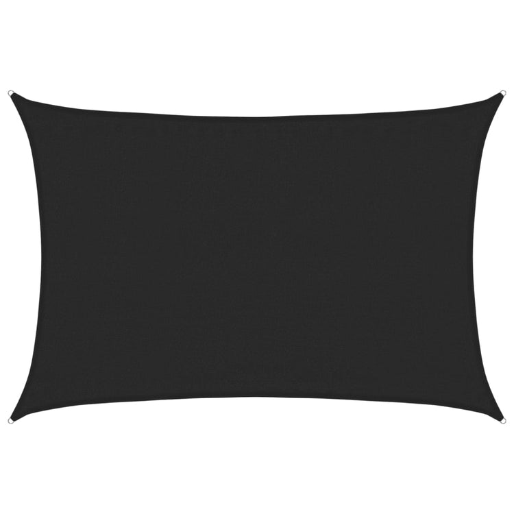 Vidaxl zonnezeil 160 g m² 3,5x5 m hdpe zwart
