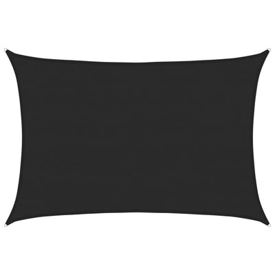 Vidaxl zonnezeil 160 g m² 5x6 m hdpe zwart