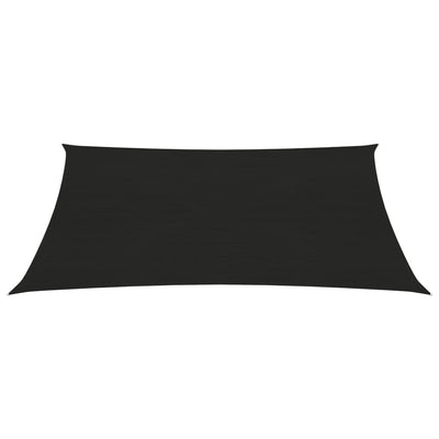 Vidaxl zonnezeil 160 g m² 5x6 m hdpe zwart