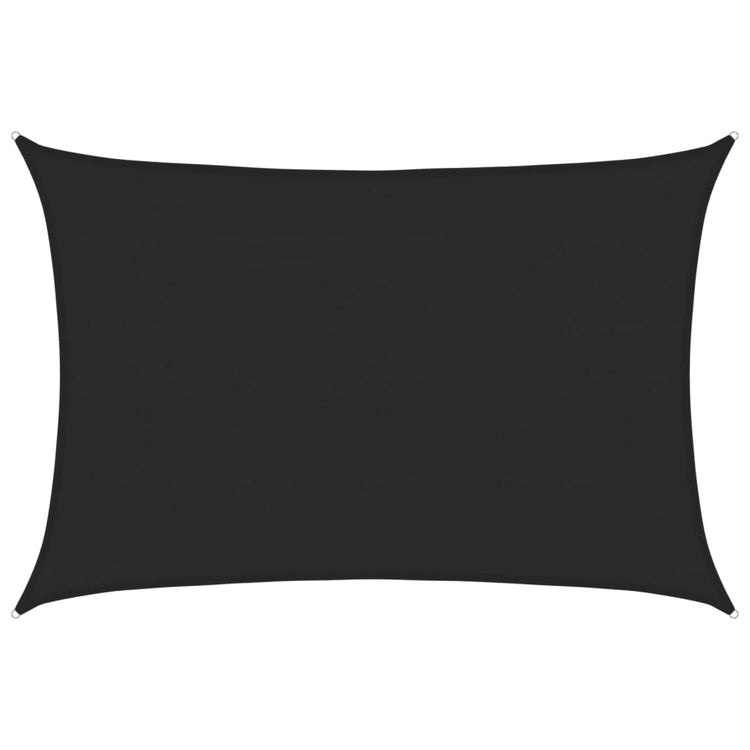 Vidaxl zonnezeil 160 g m² 5x7 m hdpe zwart