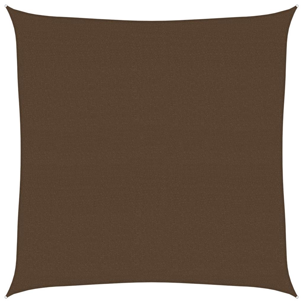 Vidaxl zonnezeil 160 g m² 4,5x4,5 m hdpe bruin