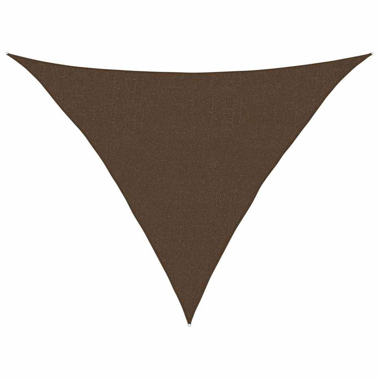 Vidaxl zonnezeil 160 g m² 2,5x2,5x3,5 m hdpe bruin