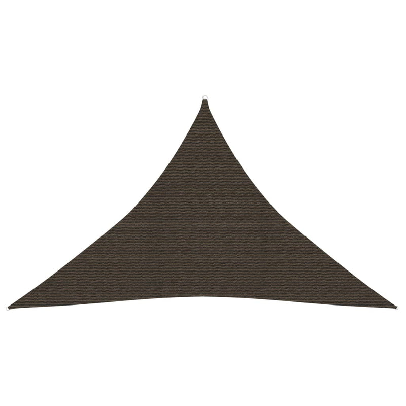 Vidaxl zonnezeil 160 g m² 2,5x2,5x3,5 m hdpe bruin