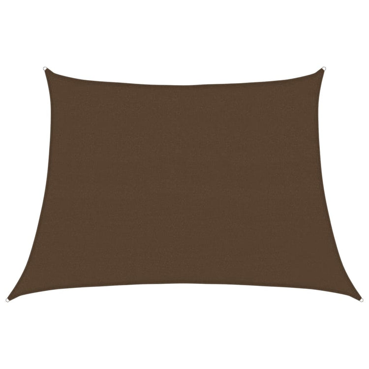 Vidaxl zonnezeil 160 g m² 4 5x3 m hdpe bruin
