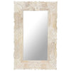 Vidaxl spiegel 80x50 cm massief mangohout wit
