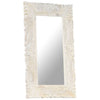 Vidaxl spiegel 80x50 cm massief mangohout wit