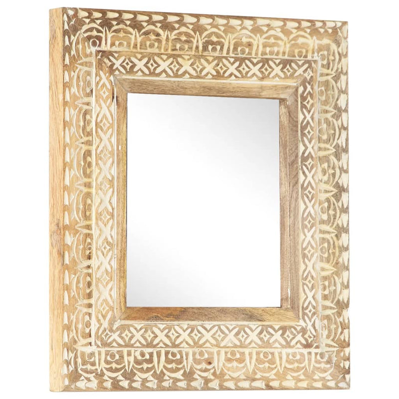 Vidaxl spiegel handgesneden 50x50x2,6 cm massief mangohout