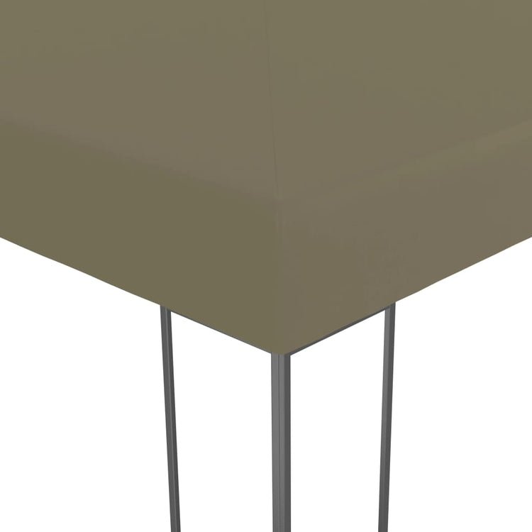 Vidaxl tuinpaviljoen 180 g m² 3x3 m taupe