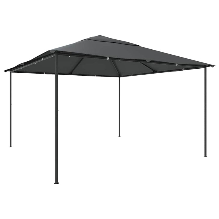 Vidaxl prieel 180 g m² 4x4x3 m antracietkleurig