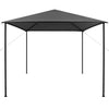 Vidaxl prieel 180 g m² 3x3 m stof en staal antraciet