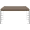 VidaXL Wandprieel 4x3 m stof taupe