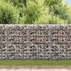 Vidaxl schanskorfmuur met deksels 200x60x100 cm gegalvaniseerd staal