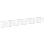 VidaXL Schanskorfmuur met deksels 900x30x100 cm gegalvaniseerd staal - afbeelding 2