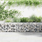 Vidaxl schanskorfmuur met deksels 300x30x50 cm gegalvaniseerd staal - afbeelding 3