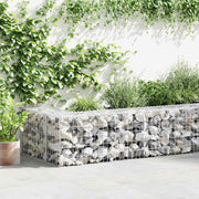 Vidaxl schanskorfmuur met deksels 300x30x50 cm gegalvaniseerd staal - afbeelding 1
