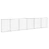 Vidaxl schanskorfmuur met deksels 300x30x100 cm gegalvaniseerd staal