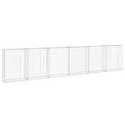 Vidaxl schanskorfmuur met deksels 300x30x100 cm gegalvaniseerd staal - afbeelding 2