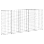 VidaXL Schanskorfmuur met deksels 300x30x150 cm gegalvaniseerd staal - afbeelding 2